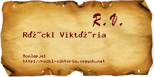 Röckl Viktória névjegykártya